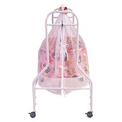 Babyhug Cozy Nest Cradle With Mosquito Net - Pink