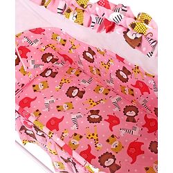 Babyhug Cozy Nest Cradle With Mosquito Net - Pink