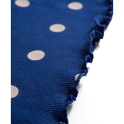 Babyhug Cotton Knit Full Sleeves Winter Wear Co-ords Night Suit With Polka Dot Print - Navy Blue