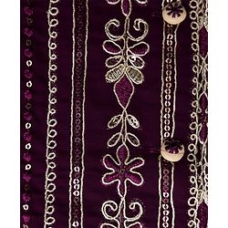 Babyhug 100% Cotton Woven Full Sleeves Kurta Pajama Set with Jacket & Floral Embroidery - Beige
