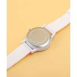 Babyhug Free Size Analog Watch with Butterfly Print - Purple