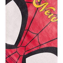 Babyhug Marvel Single Jersey Knit Full Raglan Sleeves Night Suit With Spider Man Graphics - Red & Blue