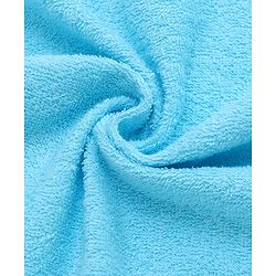 Babyhug Cotton Terry Woven Bath Towel With Lion Embroidery L 96 x B 46 cm - Blue