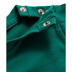 Babyhug Cotton Knit Full Sleeves Night Suit With Penguin Print - Green