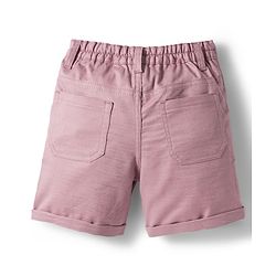 Babyhug Cotton Woven Half Sleeves Solid Color Front-Button Shirt Jacket & Shorts Set - Pink & White