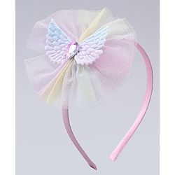 Babyhug Hair Bands With Floral & Bow Applique Pack of 2 - Multicolor
