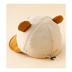 Babyhug Baseball Cap with Ear Applique & Patch Detailing Pink - Diameter 16 cm