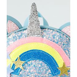 Babyhug Fashion Backpack with Sequins Applique - Pink