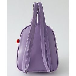 Babyhug Fashion Backpack with Hearts & Bow Applique - Blue
