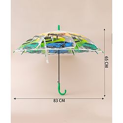 Babyhug Racing Printed Umbrella - Multicolor