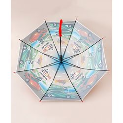 Babyhug Racing Printed Umbrella - Multicolor