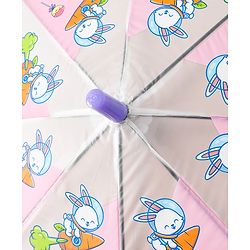 Babyhug Free Size Umbrella with Animal Print - Multicolor