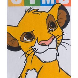 Babyhug Disney Single Jersey Knit Full Sleeves T-Shirt & Lounge Pant Set with Lion King Graphic - Navy Blue & White