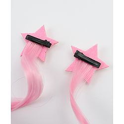 Babyhug Star Applique Hair Clip Extension Pack of 2 - Purple