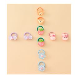 Babyhug Hair Rubber Bands Pack of 5 Free Size - Multicolor