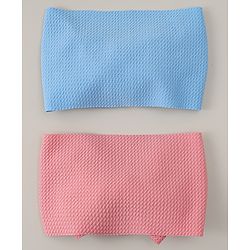 Babyhug Headband with Bow Applique Pack of 2 - Blue & Pink