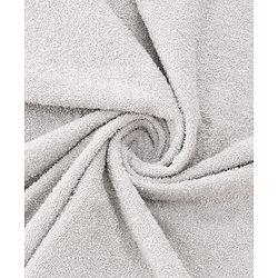 Babyhug Cotton Terry Woven Hooded Bath Towel with Bear Print L 73 x B 73 cm - Light Grey