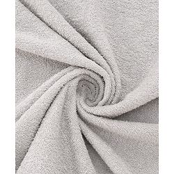 Babyhug Cotton Terry Woven Hooded Bath Towel with Elephant Print L 73 x B 73 cm - Light Grey