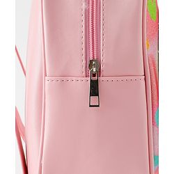 Babyhug Fashion Backpack with Bow Applique & Hear Design - Multicolor
