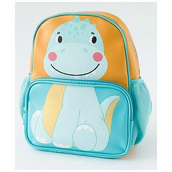 Babyhug Free Size Fashion Backpacks With Dino Design - Yellow & Blue