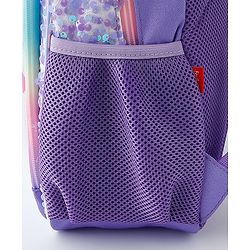 Babyhug Free Size Fashion Backpacks With Unicorn Sequins Design - Light Blue