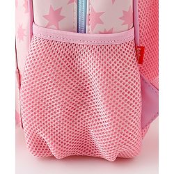 Babyhug Free Size Fashion Backpack with Floral Print & Applique - Pink