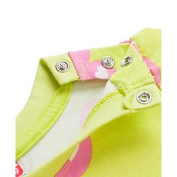 Babyhug Cotton Knit Full Sleeves Co-ord Night Suit With Butterfly Print - Light Green