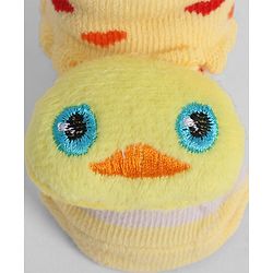 Cute Walk by Babyhug Socks With Animal Applique - Yellow