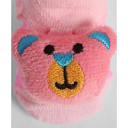 Cute Walk by Babyhug Socks With Animal Applique - Pink