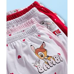 Babyhug Disney Cotton Lycra Knit Bloomers With Marie Graphics Pack Of 5 - Multicolour