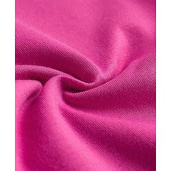 Babyhug Cotton Lycra Knit Full Length Solid Color Legging - Pink