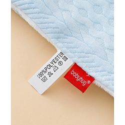 Babyhug Soft & Lightweight All-Season Baby Blanket Gentle & Breathable Durable & Machine Washable Ideal for 012 Months New Born Gifting Option Travel Friendly 100cm X 75cm -Blue