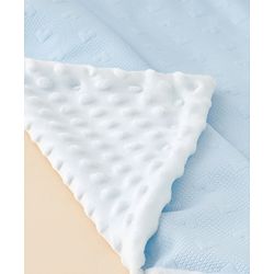 Babyhug All-Season Heart Embossed Baby Blanket Soft & Lightweight Gentle & Breathable Durable & Machine Washable Ideal for 012 Months New Born Gifting Option Travel Friendly 100cm X 75cm Blue