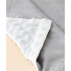 Babyhug Soft & Lightweight All-Season Baby Blanket Gentle & Breathable Durable & Machine Washable Ideal for 012 Months New Born Gifting Option Travel Friendly 100cm X 75cm Grey
