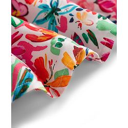 Babyhug Cotton Woven Sleeveless Floral Printed Frock - Multicolour