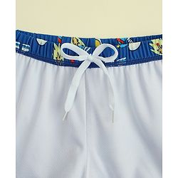 Babyhug Swimming Trunk with Cap & Space Theme Print - Navy Blue