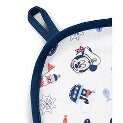 Babyhug Disney Premium Diaper Changing Mat Pack of 1 Sailor Mickey Print - White