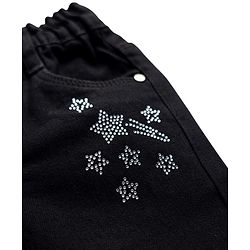 Babyhug Denim Full Length Washed Jeans With Stretch - Black