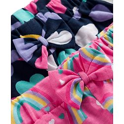 Babyhug Single Jersey Knit Mid Thigh Printed Shorts Pack of 2 - Multicolor