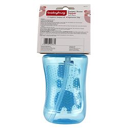 Babyhug Swipey Straw Sipper Elephant Print Blue - 300 ml