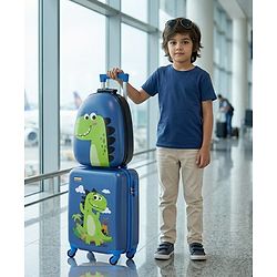 Babyhug Kids Travel Trolley Suitcase 18 inch with Wheels