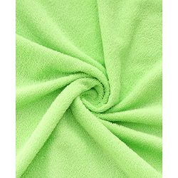 Babyhug Terry Knit Hooded Towel With Frog Design L 73 x B 73 cm - Lime Green