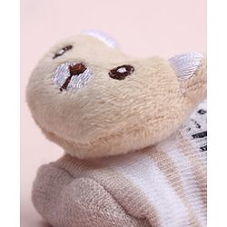 Cute Walk by Babyhug Sock Shoes With Vehicle Design & Animal Applique - Multicolour