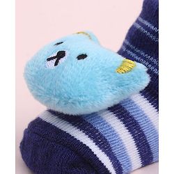 Cute Walk by Babyhug Socks Shoes With Animal Applique - Multicolor