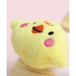 Cute Walk by Babyhug Socks Shoes With Bird Applique - Multicolor