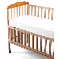Babyhug High Density Soft Foam Quilted Baby Mattress - White| PU Foam Support| Supports Spinal Alignment| Lightweight| Fits Standard Cribs| 0-24 Months