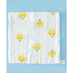 Babyhug 6 Layer Muslin Wash Cloth 100% Cotton| High Absorbency| Ultra Soft| Feeding & Diapering Essential| Machine Washable & Re-usable| Bath & Toweling Pack of 5 - Multicolour