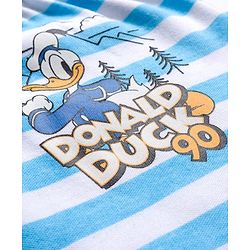 Babyhug Disney Interlock Knit Full Length Diaper Leggings with Donald Duck Graphic & Stripes Pack of 3 - Multicolor