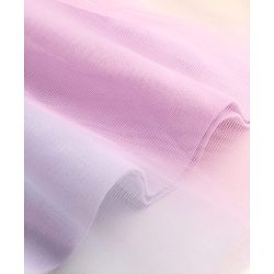 Babyhug Mesh Knit Sleeveless Unicorn Glitter Printed Frock - White