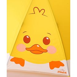 Babyhug Free Size Umbrella with Chick Print - Yellow